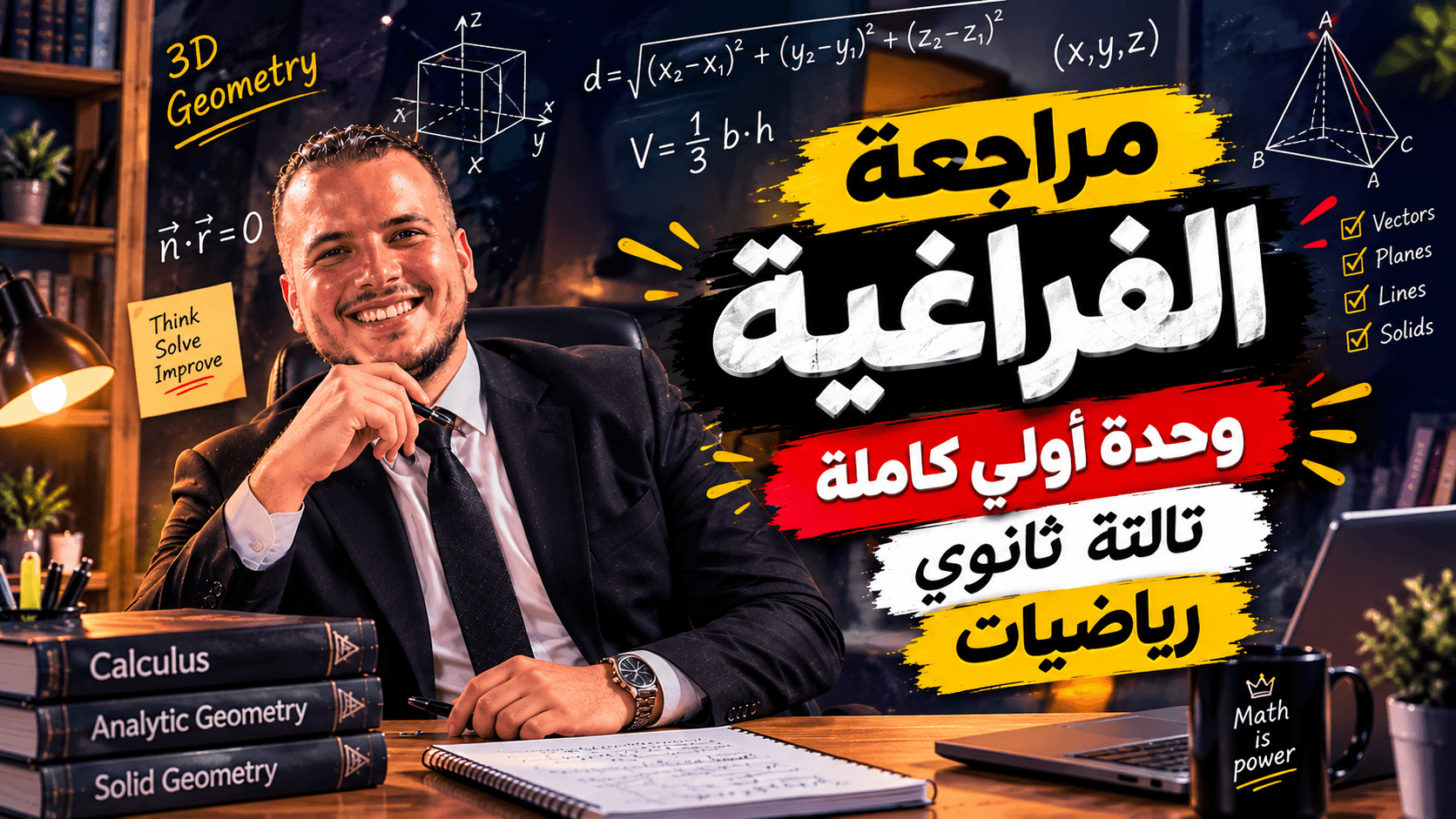 غلاف مراجعة الفراغية وحدة أولي كاملة تالتة ثانوي